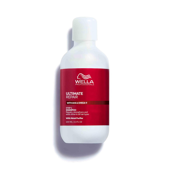 Wella Professionals ULTIMATE REPAIR Shampoo for Damaged Hair Repairs Strengthens & Moisturizes with AHA & Omega 9  For All Hair Types