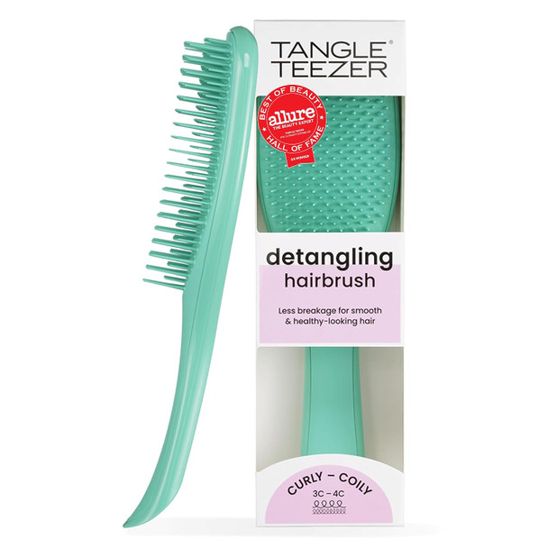 Tangle Teezer Ultimate Detangler Curly Hair Brush 3C to 4C Purple Passion Patented two tier firm flex teeth detangle reduce breakage & frizz