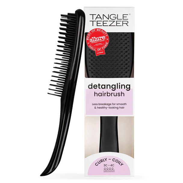 Tangle Teezer Ultimate Detangler Curly Hair Brush 3C to 4C Purple Passion Patented two tier firm flex teeth detangle reduce breakage & frizz