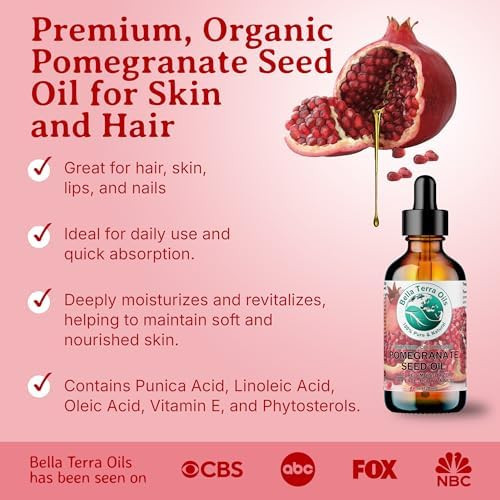 Bella Terra Oils - Organic Pomegranate Seed Oil - 16 oz