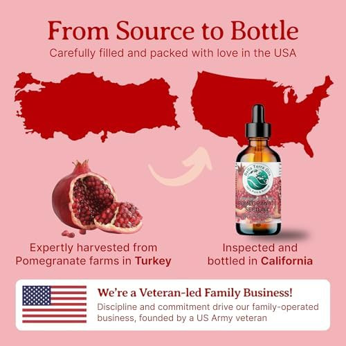 Bella Terra Oils - Organic Pomegranate Seed Oil - 16 oz