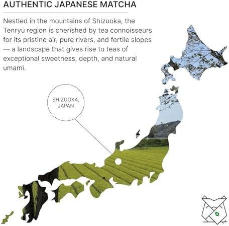 FKRO Organic Saemidori Ceremonial Grade Matcha Green Tea Powder | Single Cultivar 1st Harvest | Stone-Ground Air-Flown Monthly from Japan | 30g Tin