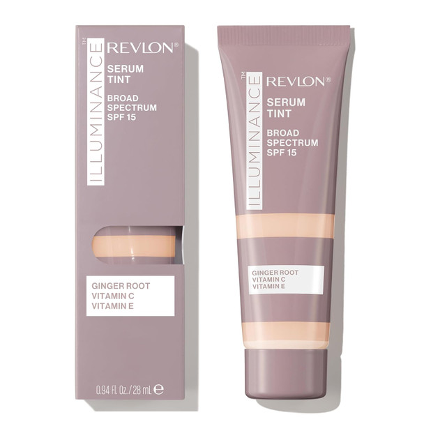 Revlon Illuminance Tinted Serum Triple Hyaluronic Acid Evens Out Skin Tone Over Time and Hydrates All Day SPF