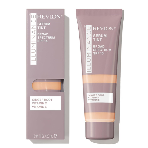 Revlon Illuminance Tinted Serum Triple Hyaluronic Acid Evens Out Skin Tone Over Time and Hydrates All Day SPF