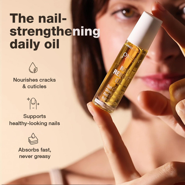 Onsen Secret Nail and Cuticle Repair Oil (0.3 fl oz) dry oil formula Japanese tsubaki tea tree and jojoba strengthens nails repairs cuticles moisturizes skin and
