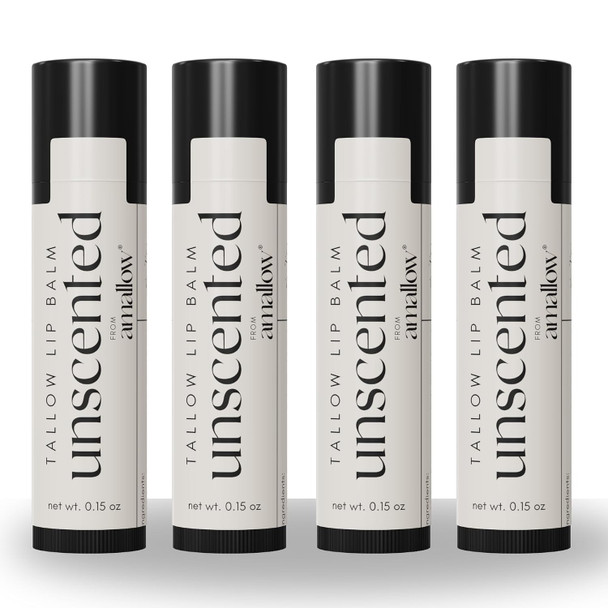 Amallow Tallow Lip Balm - 0.15 oz(4 Pack)