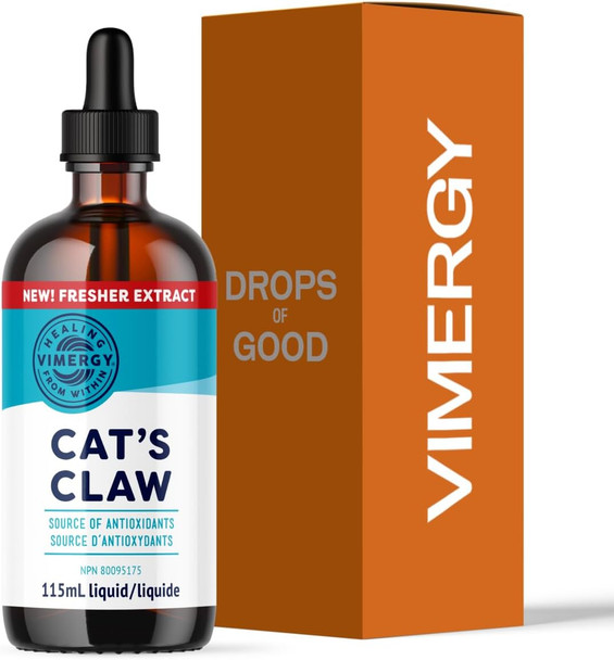 Vimergy USDA Organic Cat’s Claw Liquid  Provides Antioxidant Support Benefits The Immune System  Vegan Gluten Free