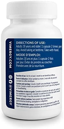 Vimergy MSM with Silica + Calcium Capsules 120 Servings  Supports Bone Health  Promotes Hair and  Nail Health  Non-GMO Gluten Free  Kosher Soy Free Corn Free Vegan and  Paleo Friendly