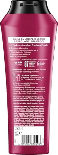 Schwarzkopf Gliss Hair Repair  Ultimate Colour Shampoo  For Color Treated Hair  250 ml