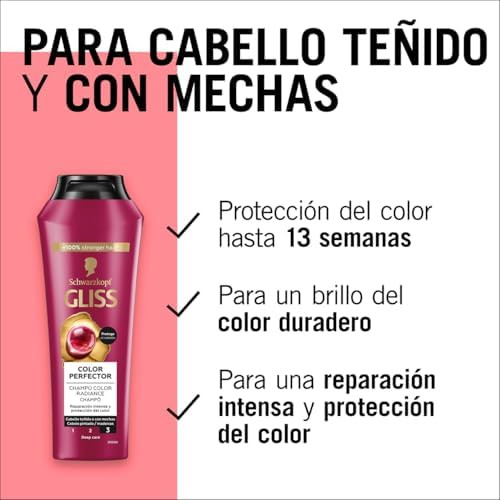 Schwarzkopf Gliss Hair Repair  Ultimate Colour Shampoo  For Color Treated Hair  250 ml