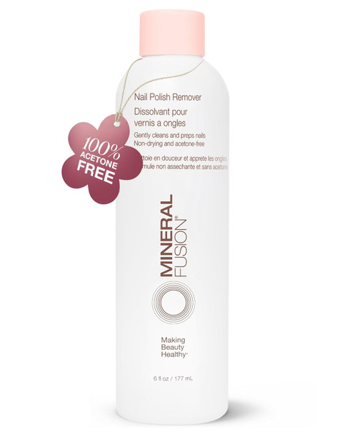 Mineral Fusion Nail Polish Remover, 6 fl oz | Acetone-Free Nail Care, Non Drying Liquid Formula