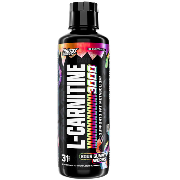 Nutrex Research L-Carnitine 3000  | Liquid Shots, Stimulant Free | Supports Muscle Recovery For Men and Women - 31 Servings