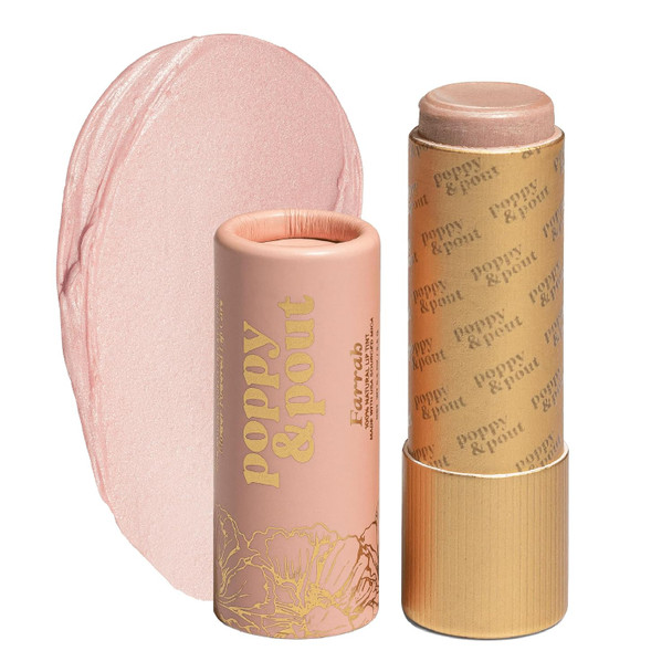 Poppy & Pout All Natural Lip Tint, Cardboard Tube, Hand-Filled, Beeswax, Vitamin E, Coconut Oil, Cruelty Free, All-Natural Shades