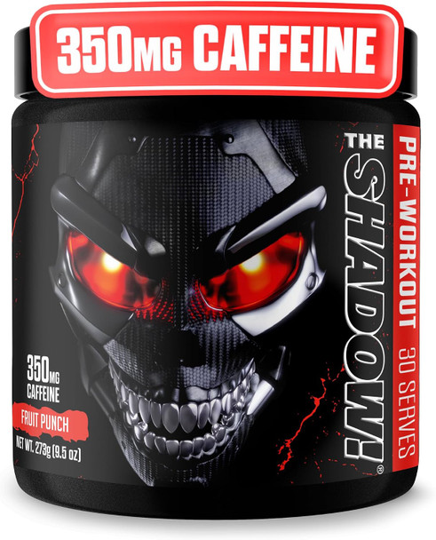 JNX SPORTS The Shadow! High Stim Preworkout – Pre Workout Powder for Men & Women, High Caffeine Pre Workout for Energy, Mental Focus & Strength, 30 Servings - 9.5 Ounce