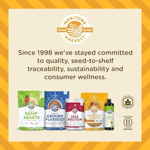 Manitoba Harvest Hemp Yeah Balanced Protein and Fiber Powder, Unsweetened, Keto Friendly, Preservative Free, Non GMO
