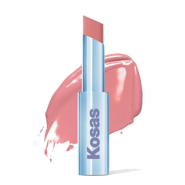 Kosas Wet Stick Moisturizing Shiny Sheer Lipstick with Ceramides, Hyaluronic acid, Peptides and Mango Butter - Soothes, Softens, and Moisturizes Lips