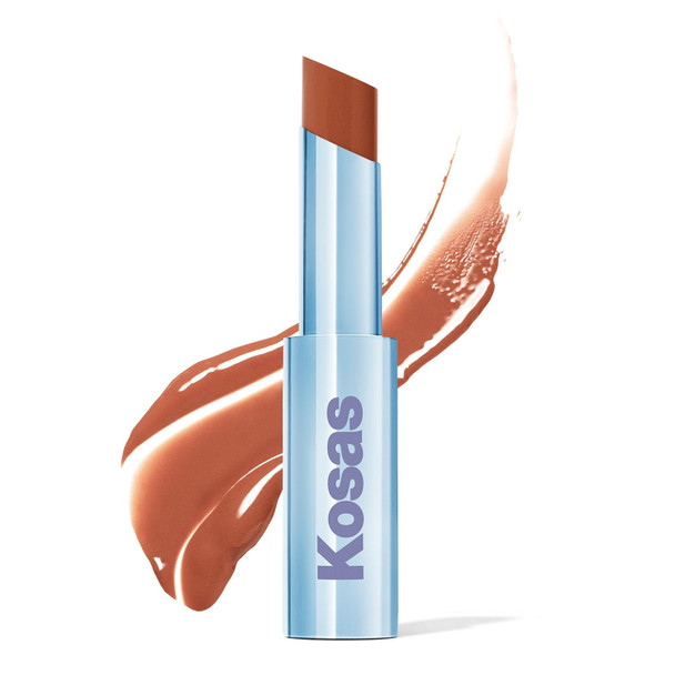 Kosas Wet Stick Moisturizing Shiny Sheer Lipstick with Ceramides, Hyaluronic acid, Peptides and Mango Butter - Soothes, Softens, and Moisturizes Lips