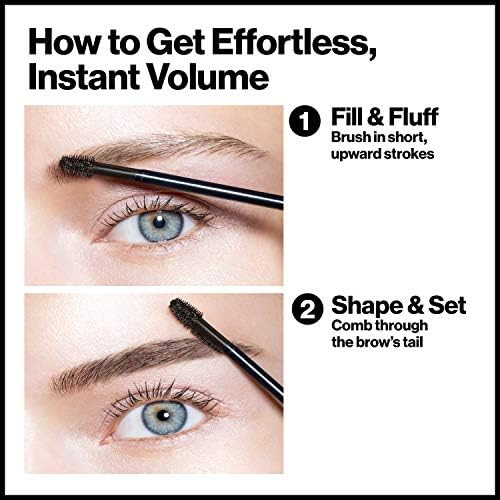 Revlon ColorStay Brow Fiber Filler Longwearing and  Volumizing Waterproof Eyebrow Gel