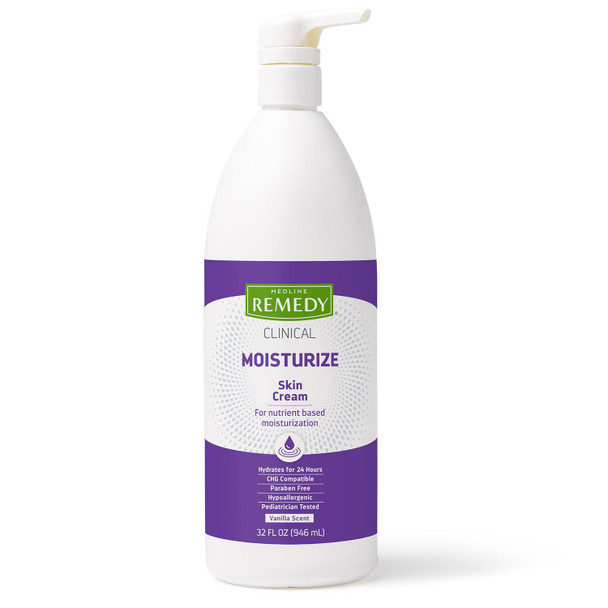 Medline Remedy Clinical Skin Cream Moisturizing Face and Body Cream for All Ages Paraben & Sulfate Free