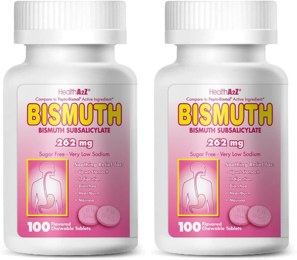 HealthA2Z Bismuth Subsalicylate Multi Symptom Relief