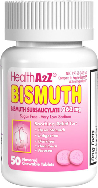 HealthA2Z Bismuth Subsalicylate Multi Symptom Relief
