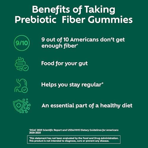 Benefiber Prebiotic GLP 1 Friendly Fiber Supplement Gummies for Digestive Health Assorted Fruit Flavor