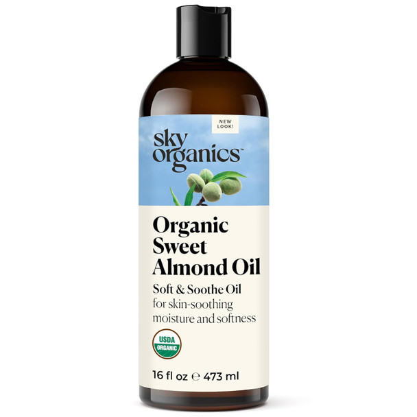 Sky Organics  Skin Smoothing Oil to Support Healthy and Even Looking Skin Tone and Texture on Face and Body for All Skin Types 100% Pure and Cold Pressed
