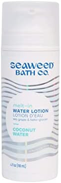 Seaweed Bath Co. Melt-In Water Lotion Scent 4 Ounce Sustainably Harvested Seaweed Sea Grape Beta Glucan