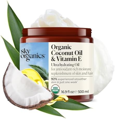 Sky Organics Skin and Hair Ultra Hydrating Oil Fatty Acids and Antioxidants Natural Vegan and Cruelty Free Skin Care and Hair Care