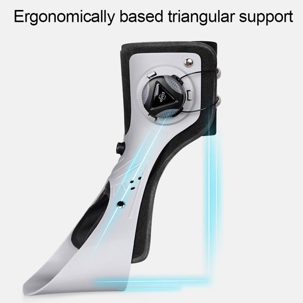 PAPLUS Ankle Joint Foot Orthosis Foot Drop Support Brace Weightlight Easy Wearing Adjustable Tightness Improve Foot Drop for Paralysis - Black Left - Size: M