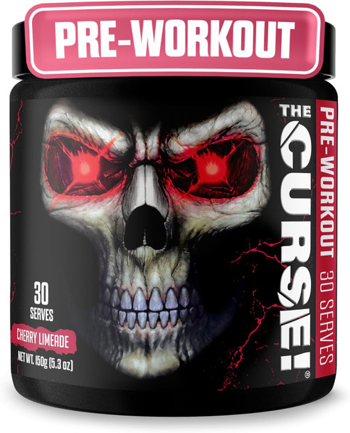 JNX SPORTS The Curse! Pre Workout Powder with Creatine, 30 Servings | Pre workout powder for men & women with caffeine, L-Citrulline, Beta Alanine & Creatine for energy, pumps & performance - 5.3 Ounce