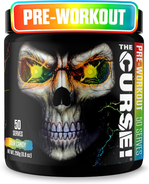 JNX SPORTS The Curse! Pre Workout Powder with Creatine, 50 Servings | Pre workout powder for men & women with caffeine, L-Citrulline, Beta Alanine & Creatine for energy, pumps & performance - 8.8 Ounce