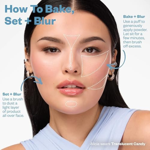 Kosas Cloud Set Loose Setting Powder  Talc Free Translucent Face Powder for Oil Control