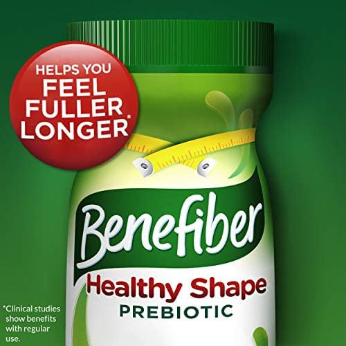 Benefiber Healthy Shape Prebiotic GLP 1 Friendly Fiber Supplement Powder for Digestive Health Daily Fiber Powder  67 Servings (17.6 Ounces)