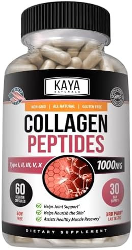 Kaya Naturals Multi Collagen Peptides Complex Powder for Women and Men