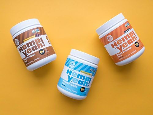 Manitoba Harvest Hemp Yeah Organic Plant-Based Protein Powder with 20g of Complete Plant, 4g of Fiber & 1.9g Omegas 3&6, Non-GMO, Vegan, 16 Oz