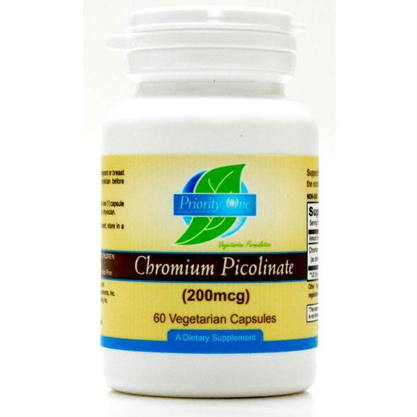 Chromium Picolinate 200 mcg 60 caps by Priority One Vitamins