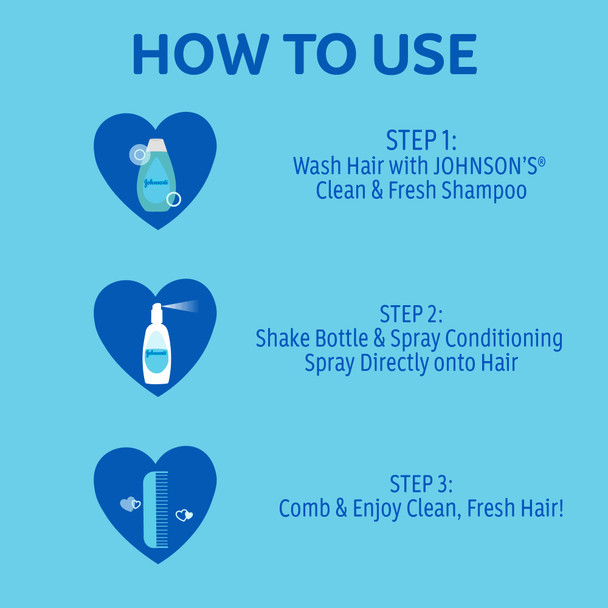 Johnson'S Clean & Fresh Children'S Tear-Free Shampoo & Body Wash, Sulfate-Free 13.6 Oz