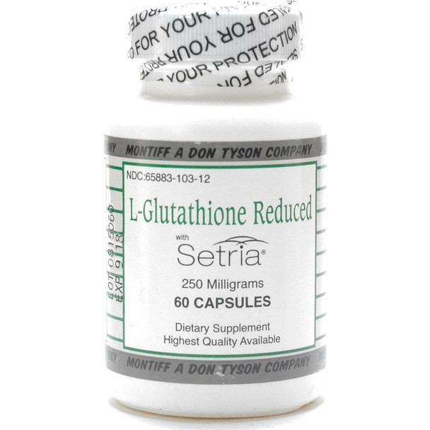 L-Glutathione Reduced 250 mg 60 caps by Montiff
