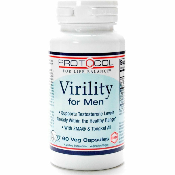 Virility For Men 60 vcaps by Protocol For Life Balance