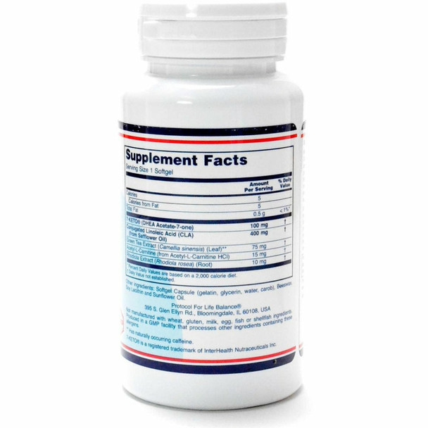 7 KETO 100 mg 60 softgels by Protocol For Life Balance