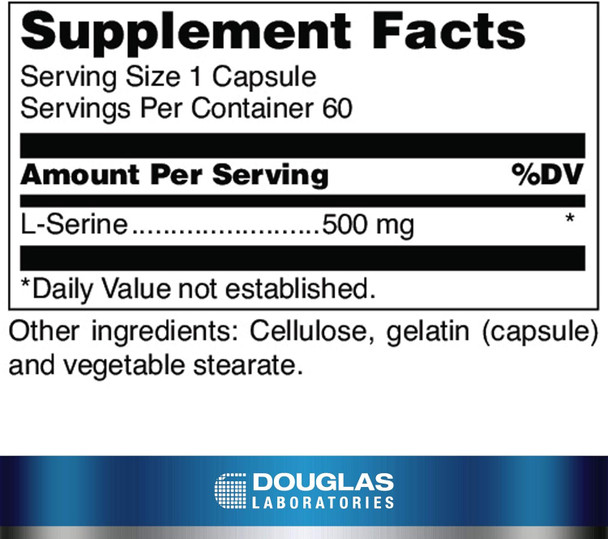 L-Serine 500 Mg 60 Caps By Douglas Labs