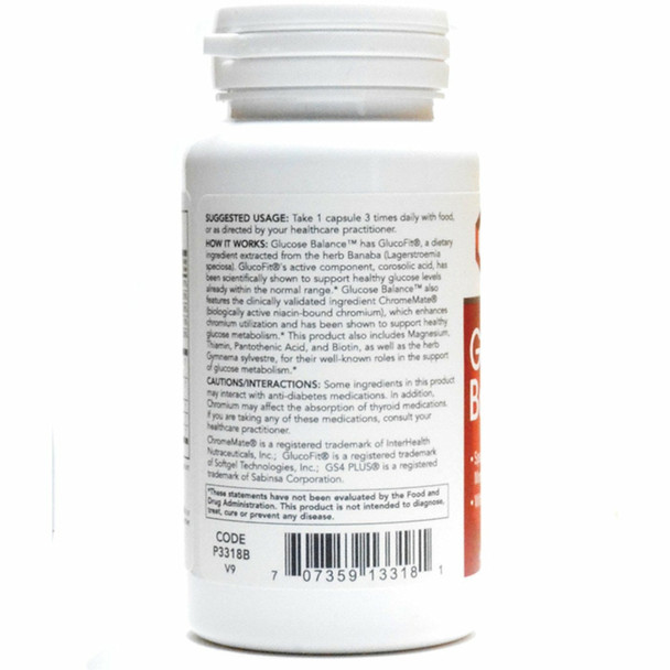 Glucose Balance 90 caps by Protocol For Life Balance