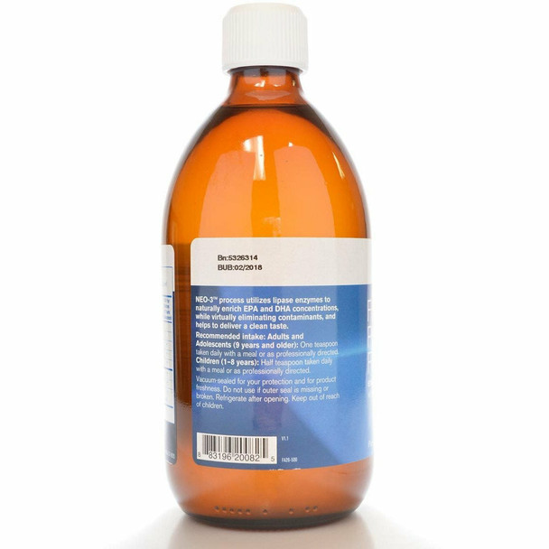 Finest Pure Fish Oil 16.9 fl oz 500 ml by Pharmax