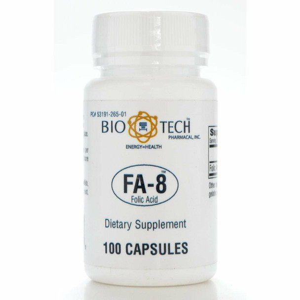Fa-8 Folic Acid 800 Mcg 100 Caps By Bio-Tech