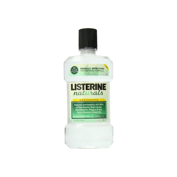 Listerine Naturals Antiseptic Mouthwash, Herbal Mint 33.8 oz