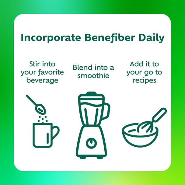 Benefiber Daily Prebiotic GLP1 Friendly Fiber Supplement Powder for Digestive Health Unflavored 250 Teaspoons