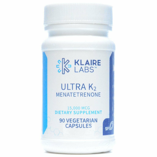 Ultra K2 Menatetrenone 15 mg 90 Caps by Klaire Labs