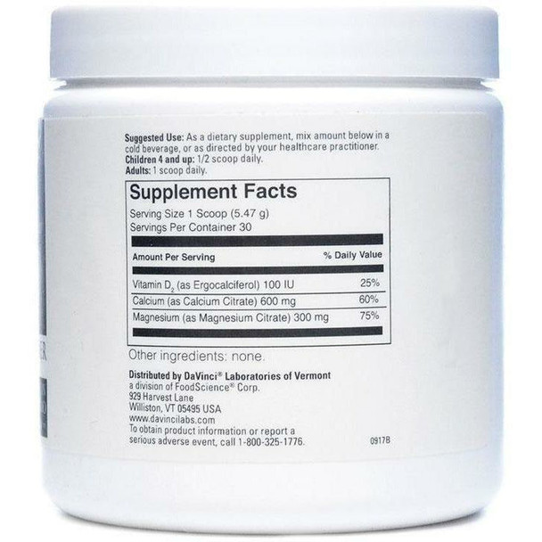 Cal-Mag Citrate Powder 5.78 oz by Davinci Labs