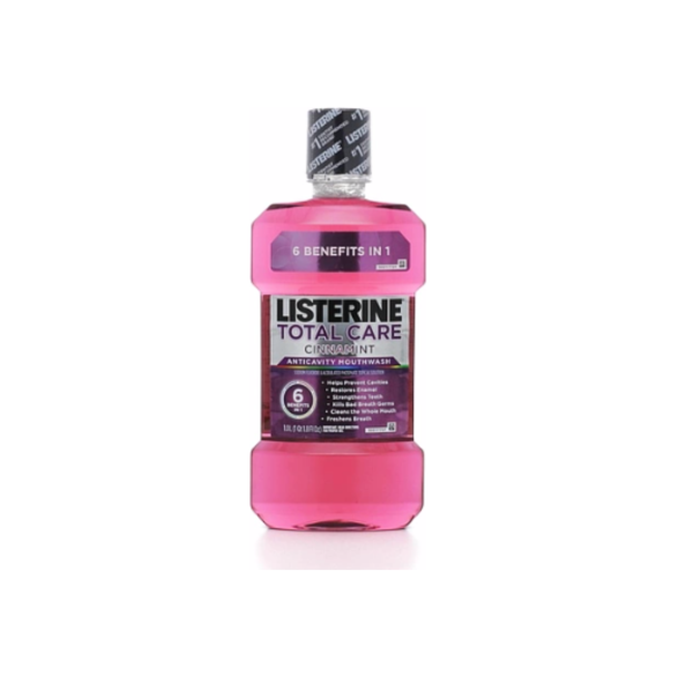 Listerine Total Care Anticavity Mouthwash, Cinnamint 33.8 oz